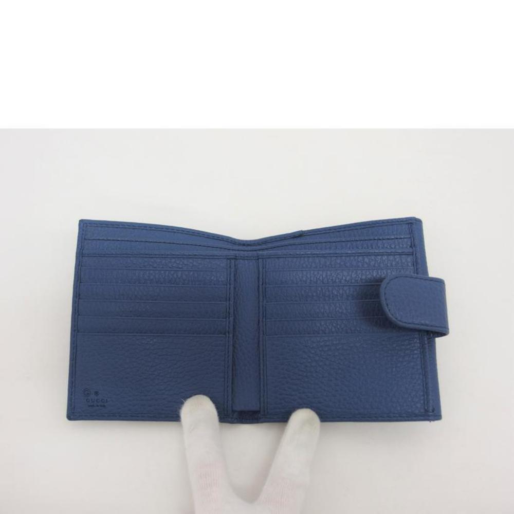 Gucci Interlocking G W Hook Bi-Fold Wallet Blue - image 4
